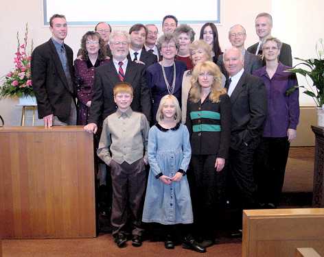 Family at Bertha Mae's memorial service, Lincoln NE, Nov. 11, 2002.
