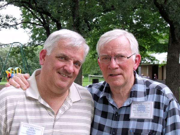 Cindy Mullally Reed, Bob Mullally, Leo Stimmler, Audrey Stimmler Orton, Doris Stimmler Gohman, Mary Ann Thurk Mullally, and Doug Dingmann