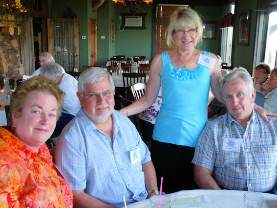Sandy Stimler Beck, Doug Beck, Peggy Kampa Fortino and Joe Fortino, Coyote Moon Grille, July 22, 2011