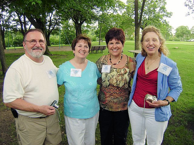 Don Jurek, Cathie Steffen, Bonnie Engle Kampa, Karen Kampa Shambaugh, photograph courtesy of Dick Kampa