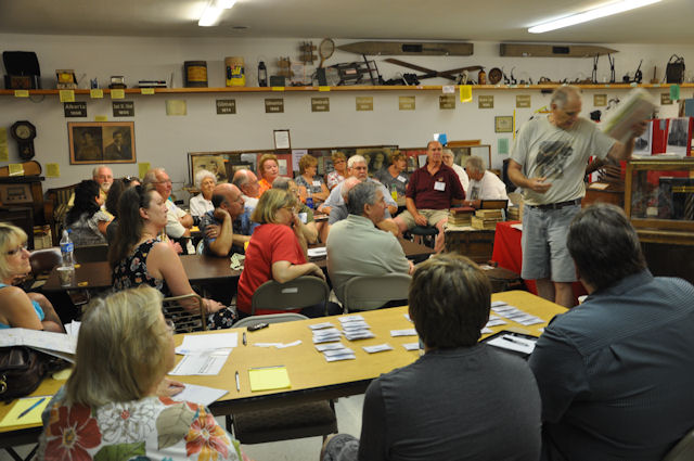 Fred Joesting gives a presentation to the family group at BCHS 22 Jul 2011