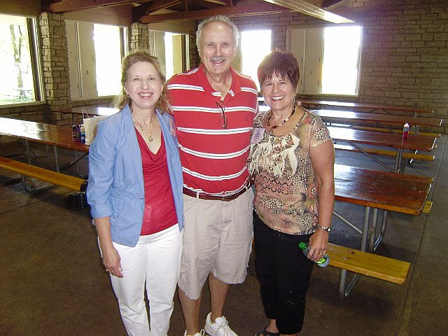 Karen Kampa Shambaugh Solits Lauro, Leo Stimmler and Bonnie Kampa, photograph courtesy of Dick Kampa
