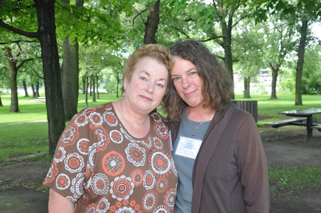 Sisters Sandy Stimler Beck and Rae Stimler Bordua, photograph courtesy of Leo Stimmler