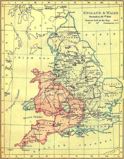 England and Wales as of November 23, 1644.