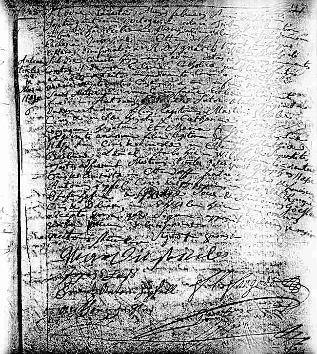 Another marriage record of Antoine Stimmler and Maria Hess, February 4, 1788.