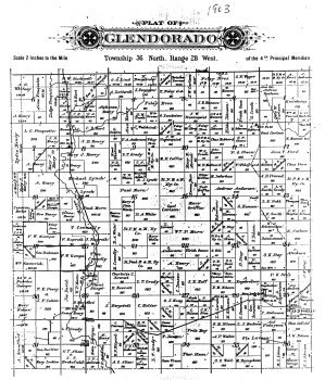 Click here to go to full-size version of this Map of Glendoradoo Township, 1903.