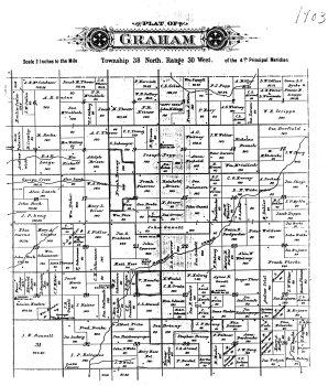 Click here to go to full-size version of this Map of Graham Township, 1903.