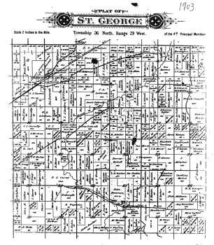 Click here to go to full-size version of this Map of St. George Township, 1903.