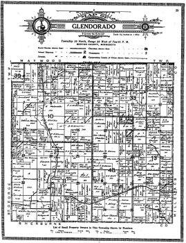 Click here to go to full-size version of this Map of Glendoado Township, 1914.