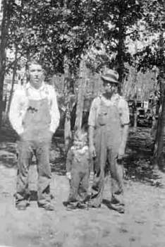 Ed, Bill and Joe Balder, 1933.