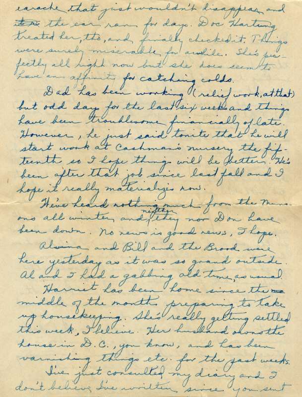 Second page of letter from L. E. Kampa to Mrs. G. F. Windhurst