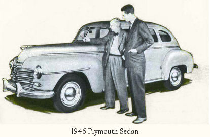 1946 Plymouth Sedan only goes backwards
