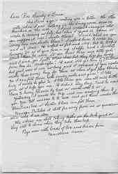 Undated letter from Ruby Stickney (n&eacute;e Rhoades) to her great-grandchildren, approximately December 1955.