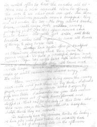 Back of first page of letter from Ruby Stickney (n&eacute;e Rhoades) to her great-grandchildren, dated Christmas 1960.
