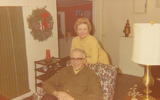 Dick and Queenie Qvale, Christmas Eve, 1969 in Minnesota