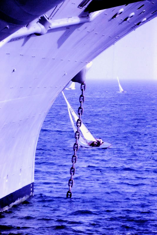 Michael Stimmler took this photo while stationed aboard the aircraft carrier U.S.S. Forrestal in 1970, anchored off Athens, Greece.