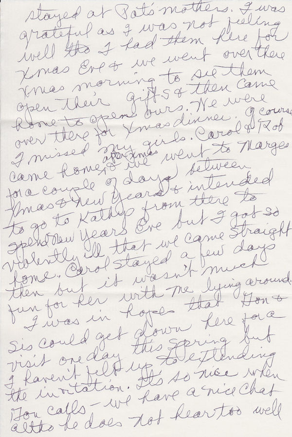 Page 3 of letter from Alvina Morse to Mr. and Mrs. H. Kirkpatrick, dated Mar. 5, 1974