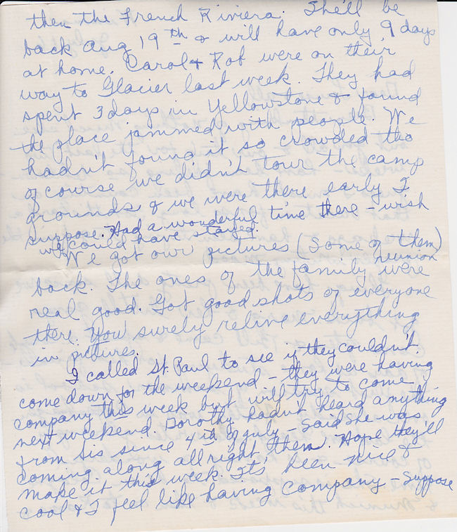 Page 2 of Alvina Morse letter to Louise Kirkpatrick and all, dated July 16, 1960