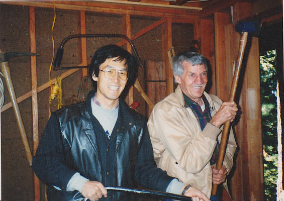 Taichi and Kirk visit the cabin, 1985