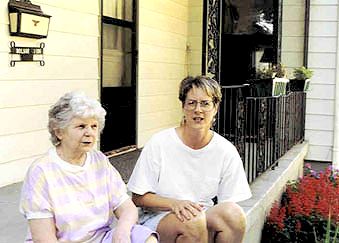Rose Molnar and her niece Judi, 1992.