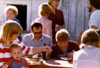 Jane Heberling, Danny Braun and Jeff Stimler; Sally, Marshall, Mike and Michael Berthiume.