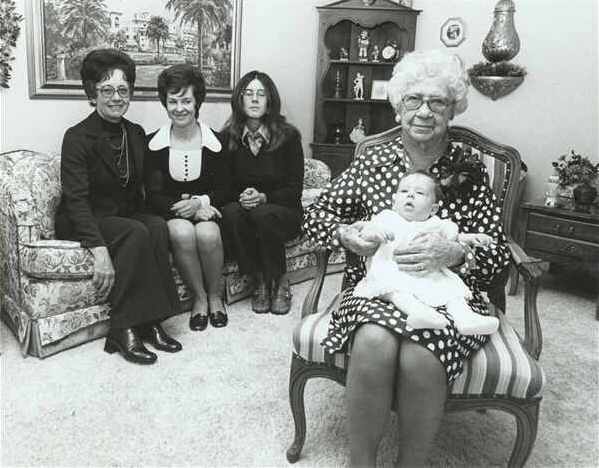 Five generations of the family.