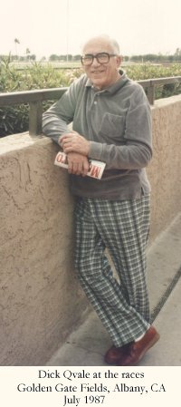 G.B. at Golden Gate Fields, Albany CA, July 1987.