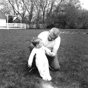 Grandpa Butchie and Rae 'Little Miss' Stimler, May 1953.
