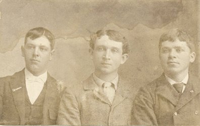 Joseph Leander Kampa at far right, with his friends.