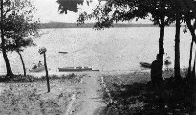 View from the cabin at Lake Julia.