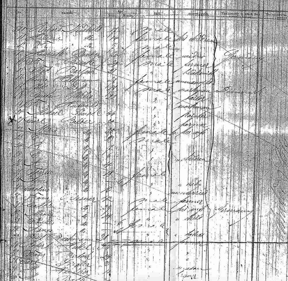 Page of Steamer Saxonia Passenger List listing Carl Balder and family, May 6, 1870, from Hamburg.