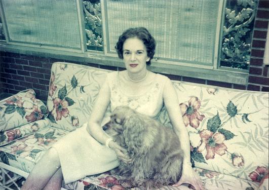 Alice Qvale with her dog Taffy, Webster Groves, MO.