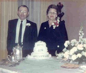 Al and Alma Hamer, 40th Wedding Anniversary, 1966