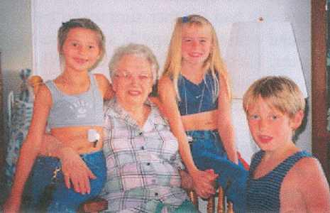 Jessica Stofko, Gr-great Auntie Ann, Brooke Boone, and James Stofko.