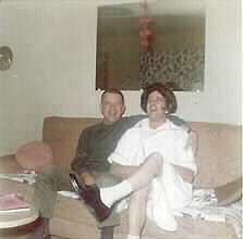 Armin Stimler and Leroy Ferring -- all dressed up and nowhere to go.