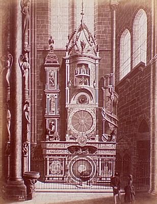 The Astronomical Clock of the Cathedral of Strasburg, ca. 1900.
