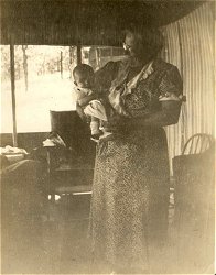 Grandbaby and Mary Stimler.