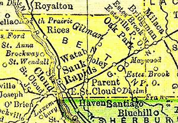 From 1895 Atlas of Benton County, Minnesota.