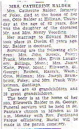 Second Obituary of Catherine Balder (n&eacute;e Voerding).