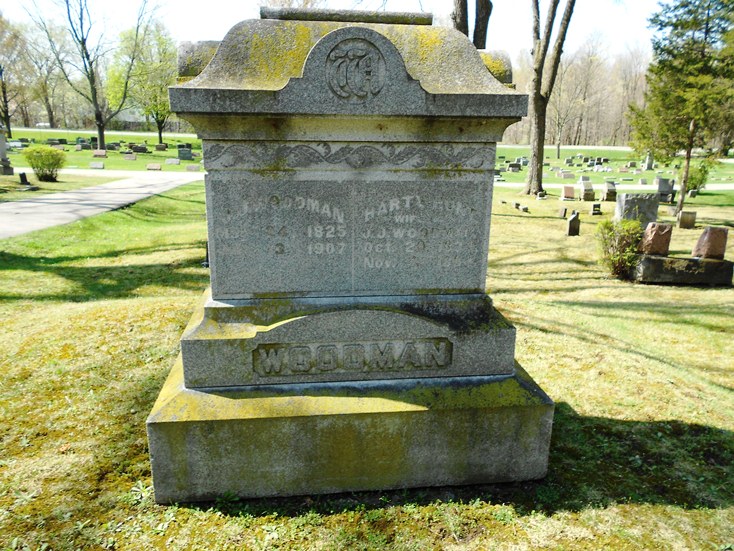 Woodman family gravestone