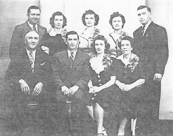 Charles and Helen Kampa and their Family.