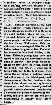 Keller - Balder Wedding.