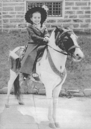 Cute little cowgirl, Gale Hare, circa 1947