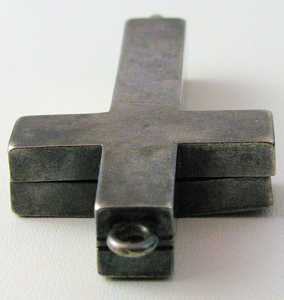 Cross top close-up view