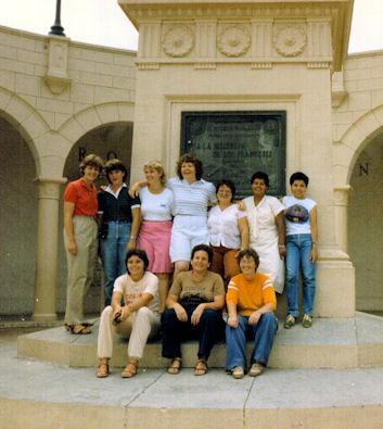 Dana Stimler in center, seated.  All others unknown.  San Jose, Costa Rica