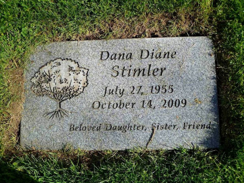 Gravestone of Dana Diane Stimler (1955-2009)