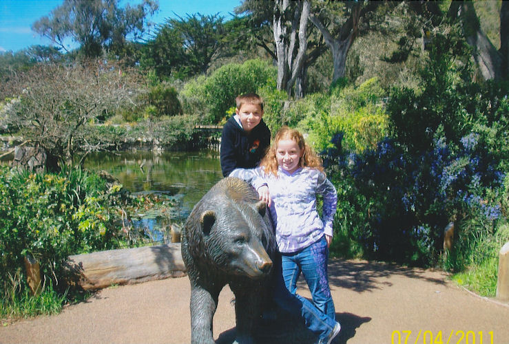 Daniel and his sister Jenna Fortino, July 4, 2011
