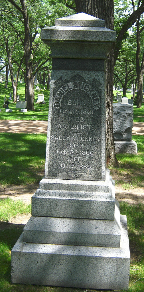 Daniel and Sally Stickney grave, 
