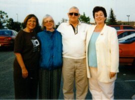 Nancy Anderson, Diane Stimler, Wilton Anderson, Jr., and Sandra Lee Beck (n&eacute;e Stimler).