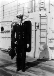 Richard Stimler, onboard a submarine.